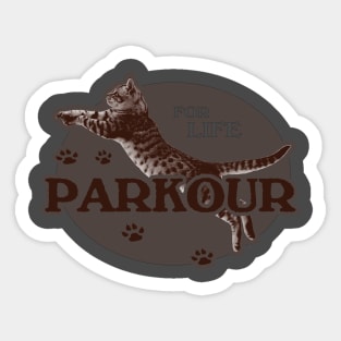 Just Like the Cat - Natural Born Parkour Sticker